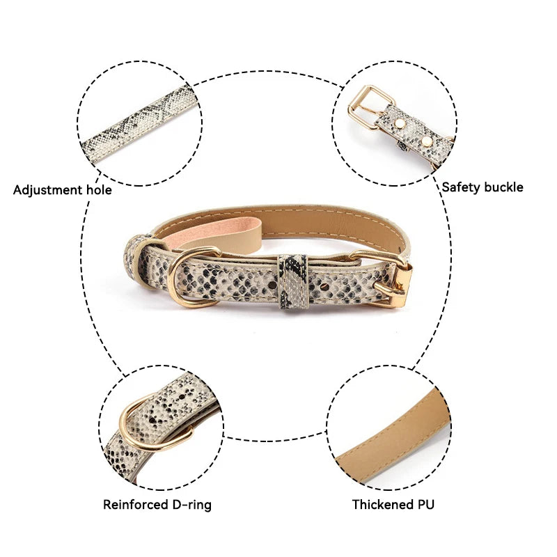 Adjustable Metal Buckle Dog Collar