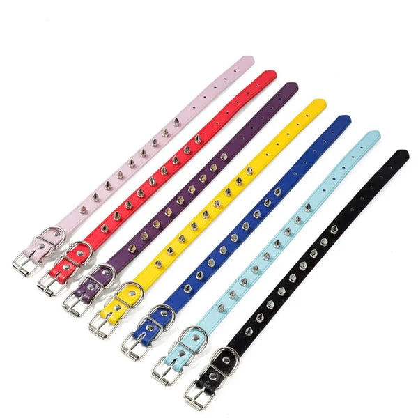 Leather Dog Collar Adjustable