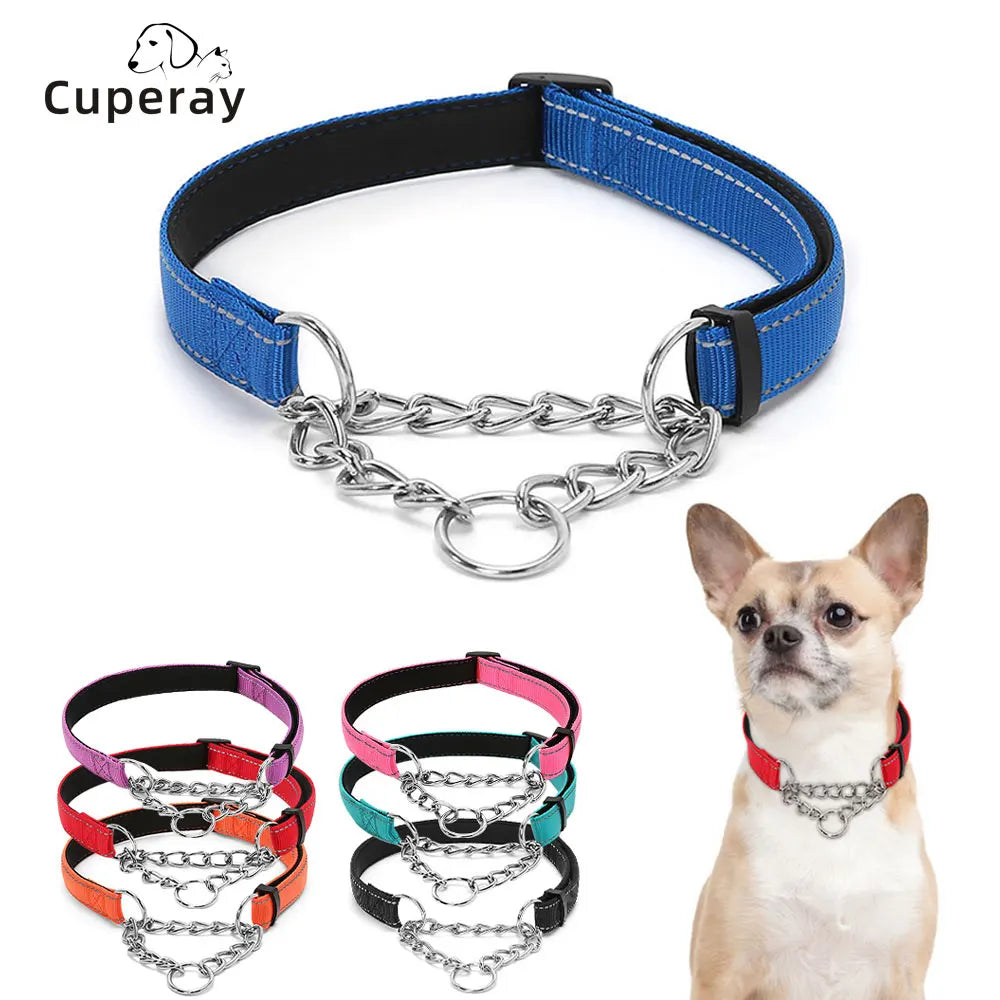Stainless Steel Chain Martingale Dog Collar