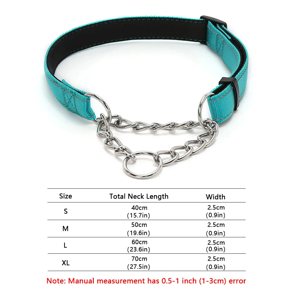 Stainless Steel Chain Martingale Dog Collar