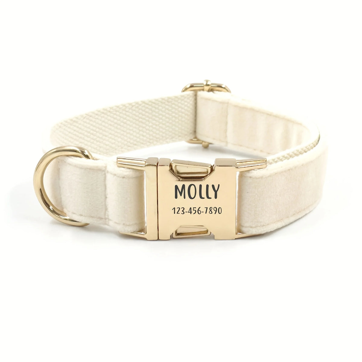 Personalized Dog Collar Velvet
