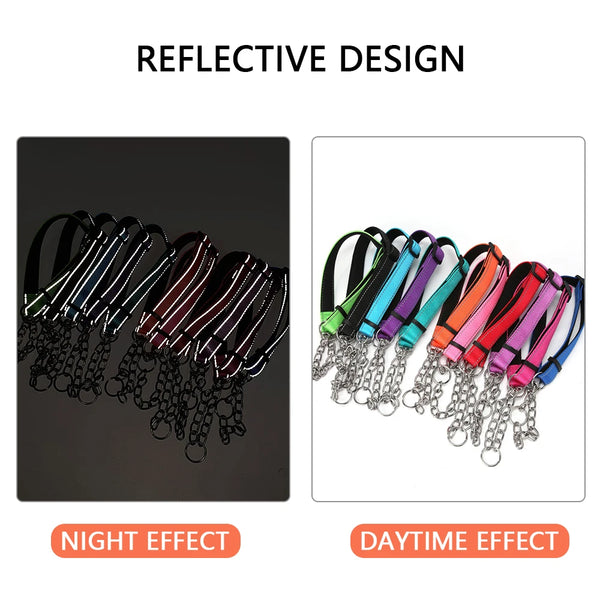 Stainless Steel Chain Martingale Dog Collar