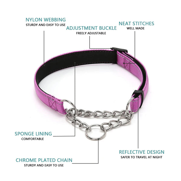 Stainless Steel Chain Martingale Dog Collar