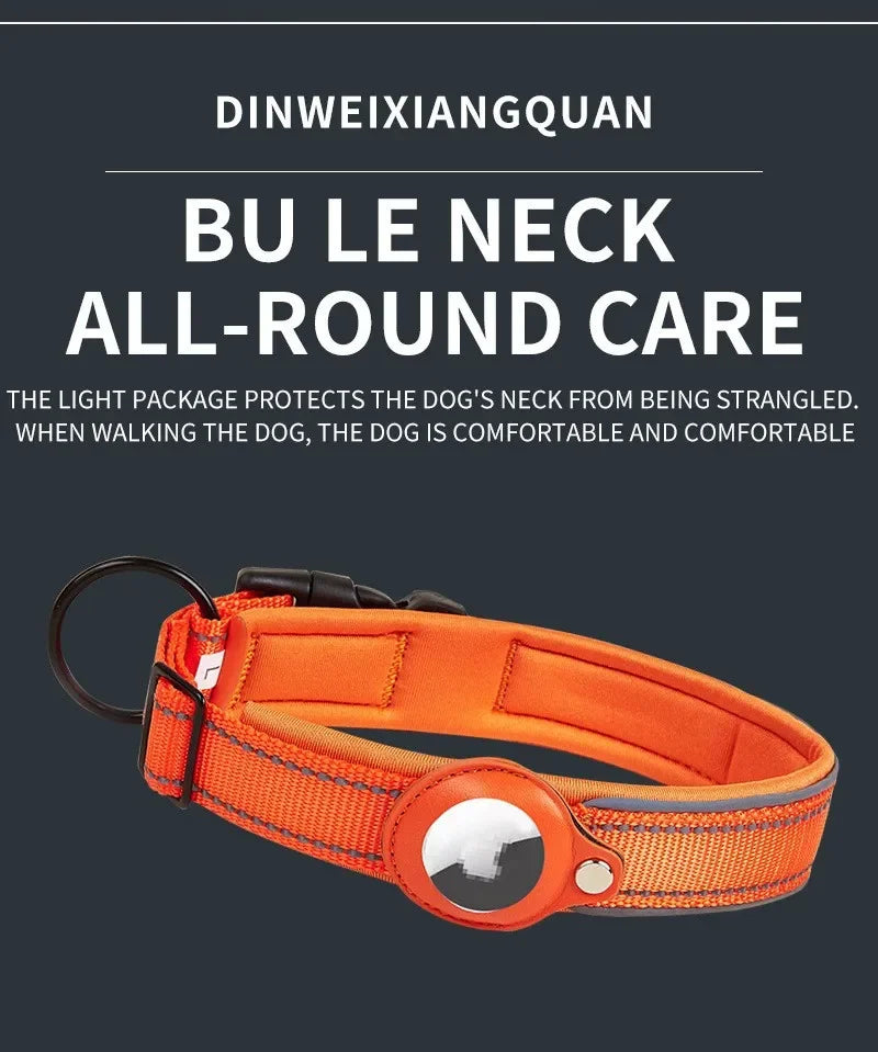 AirTag Dog Collar Reflective