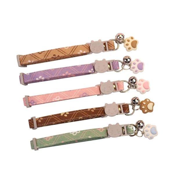 Adjustable Neck Small Dog Collar With Bell