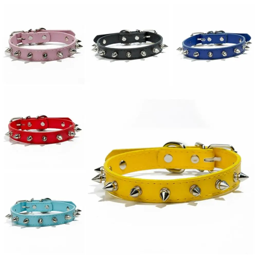 Leather Dog Collar Adjustable
