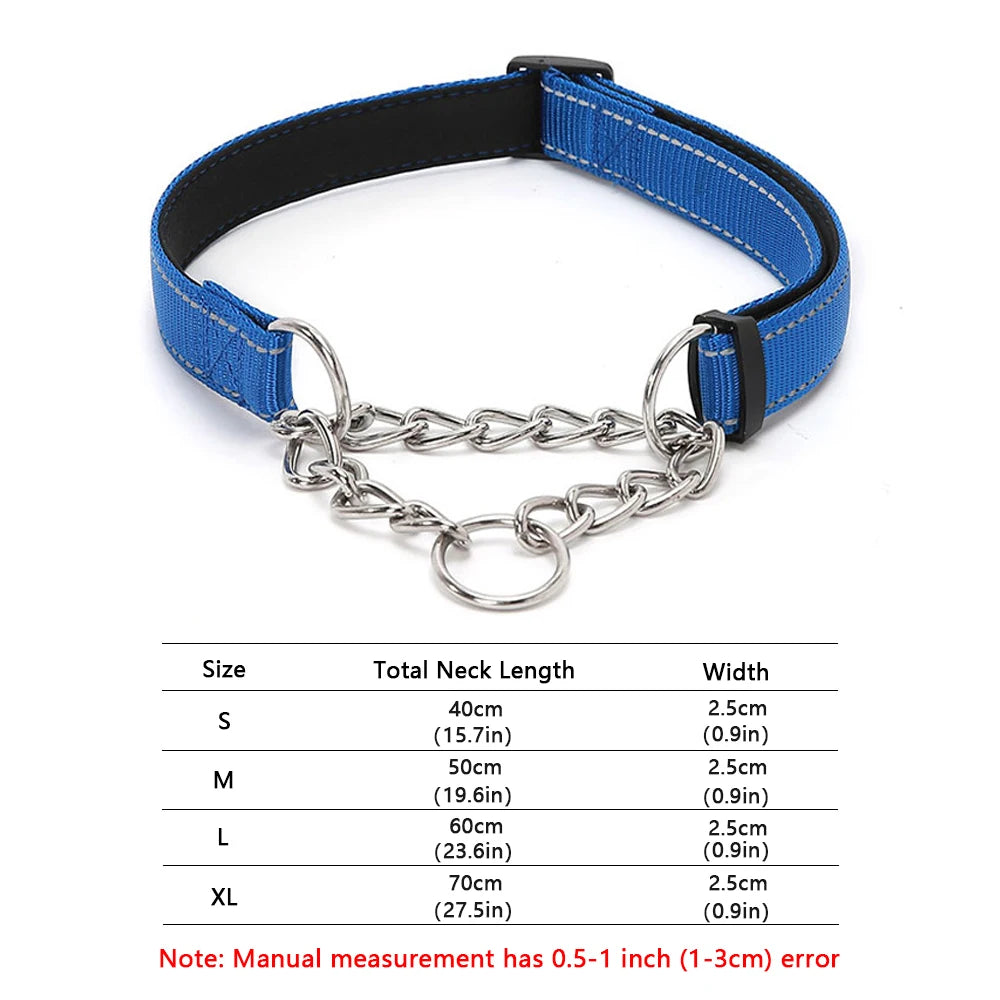 Stainless Steel Chain Martingale Dog Collar