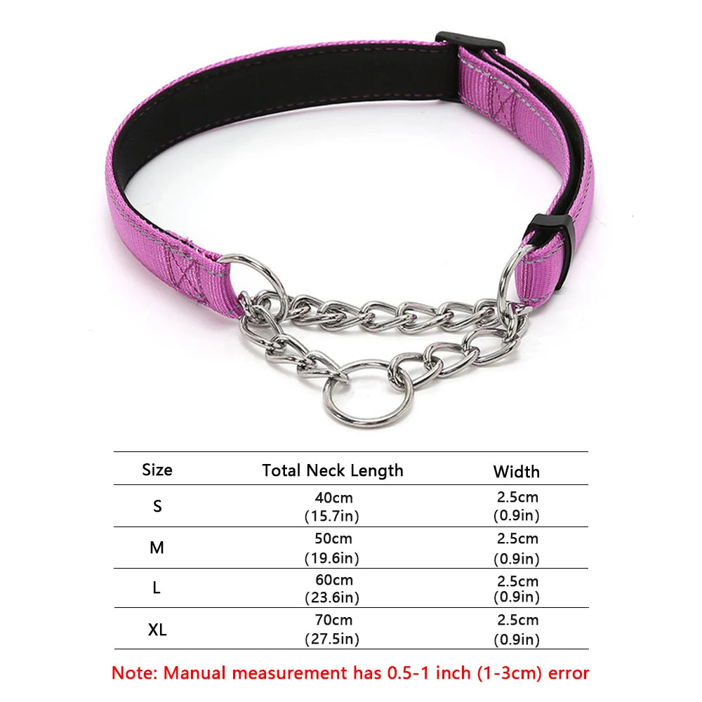 Stainless Steel Chain Martingale Dog Collar