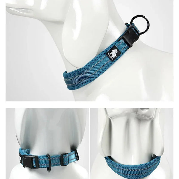 Adjustable Mesh Padded Pet Dog Collar