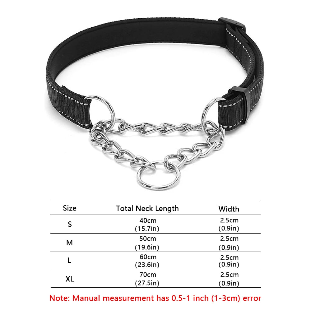Stainless Steel Chain Martingale Dog Collar