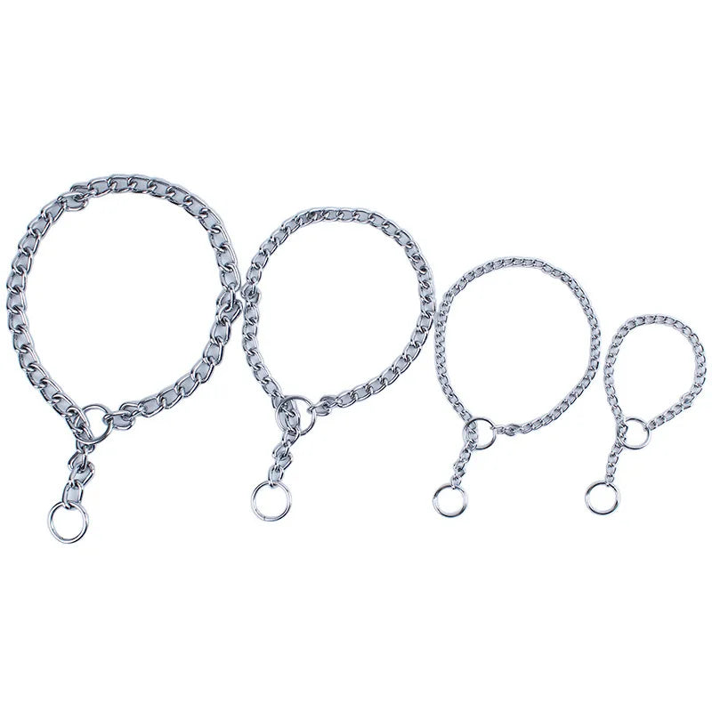 Stainless Adjustable Steel Slip Chain Dog Collar