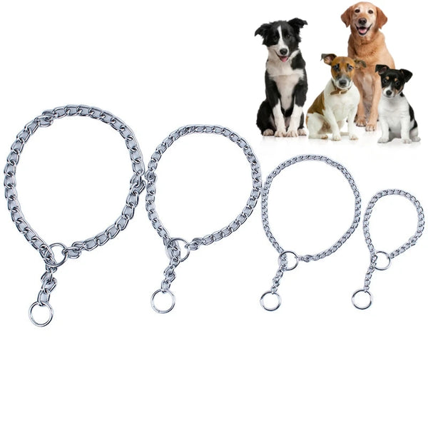Stainless Adjustable Steel Slip Chain Dog Collar
