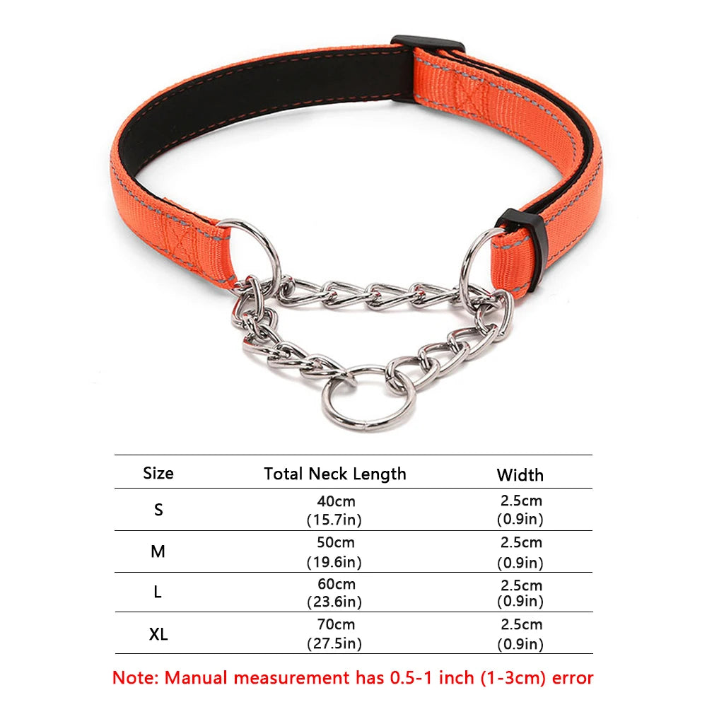 Stainless Steel Chain Martingale Dog Collar