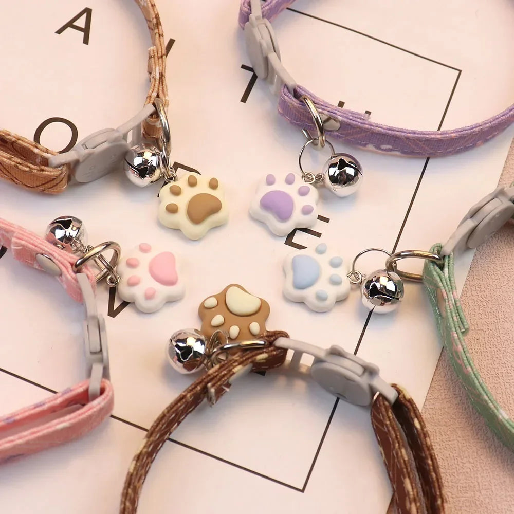 Adjustable Neck Small Dog Collar With Bell