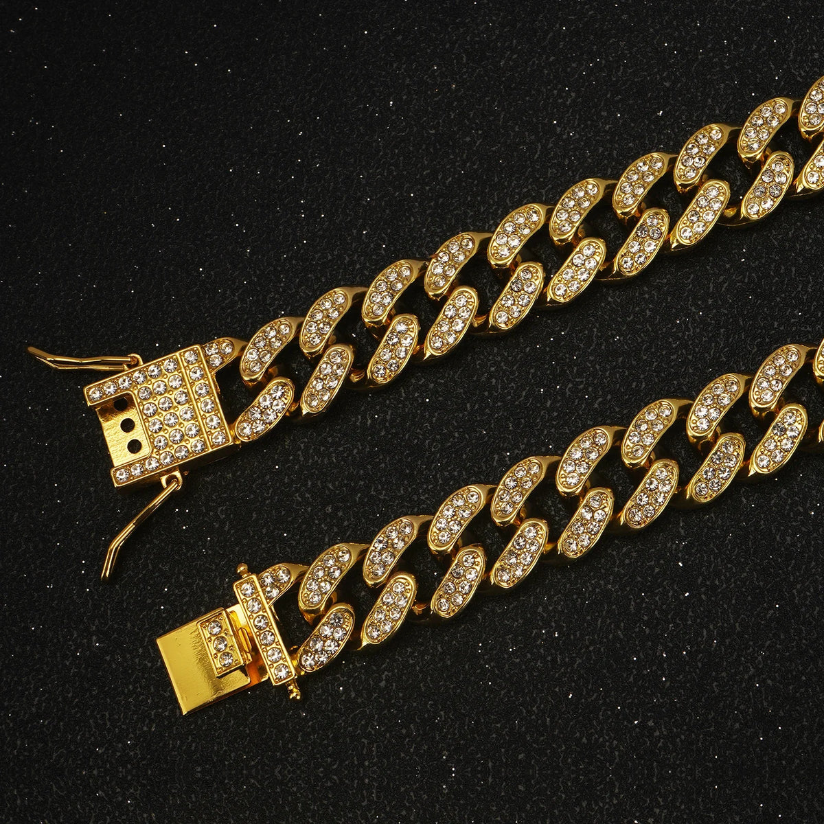Metal Dog Chain Collar Diamond