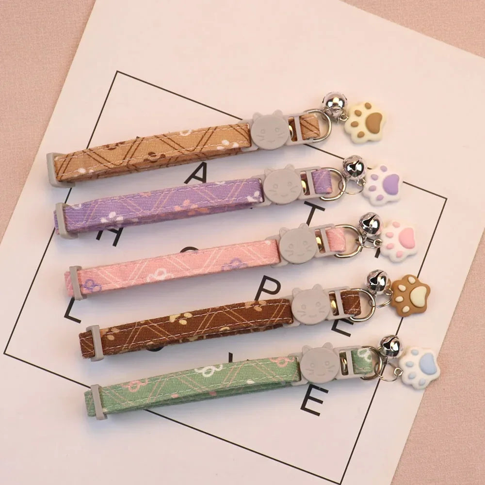 Adjustable Neck Small Dog Collar With Bell