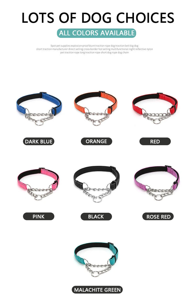 Stainless Steel Chain Martingale Dog Collar