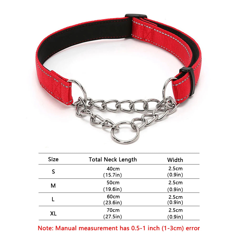 Stainless Steel Chain Martingale Dog Collar