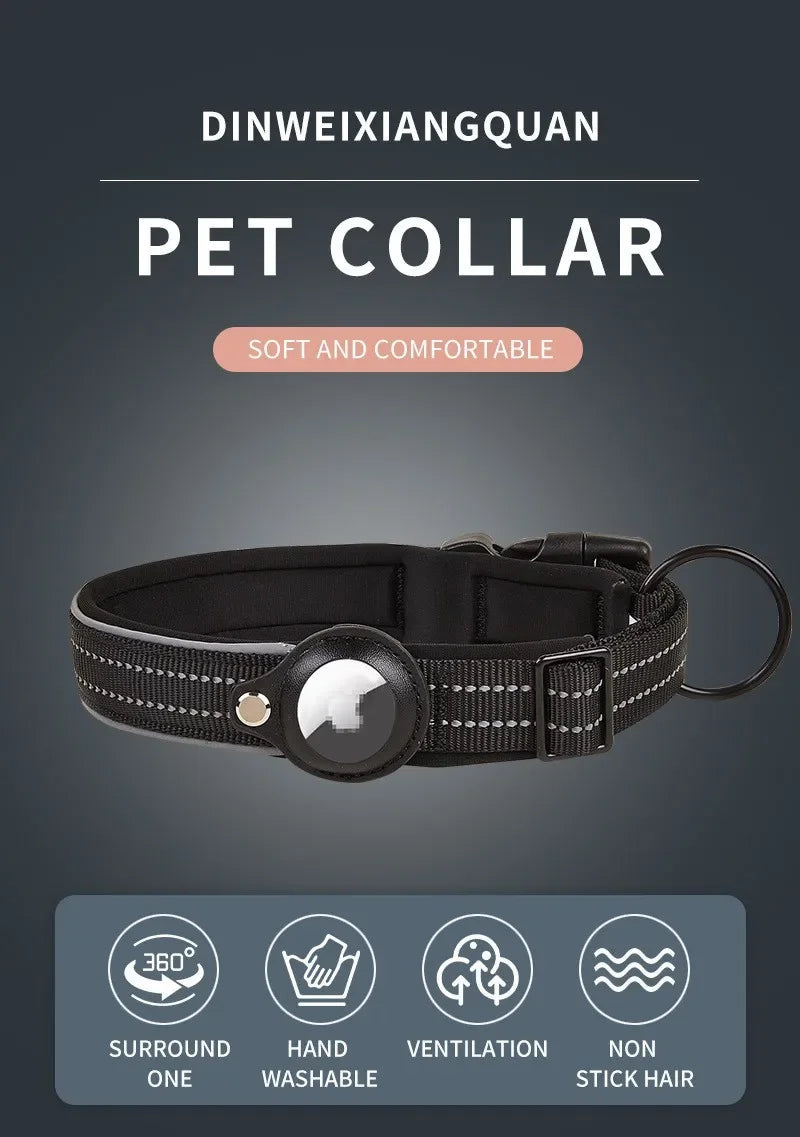 AirTag Dog Collar Reflective