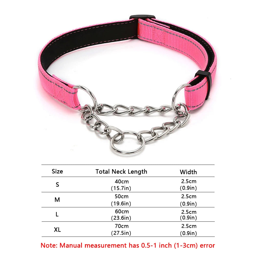 Stainless Steel Chain Martingale Dog Collar