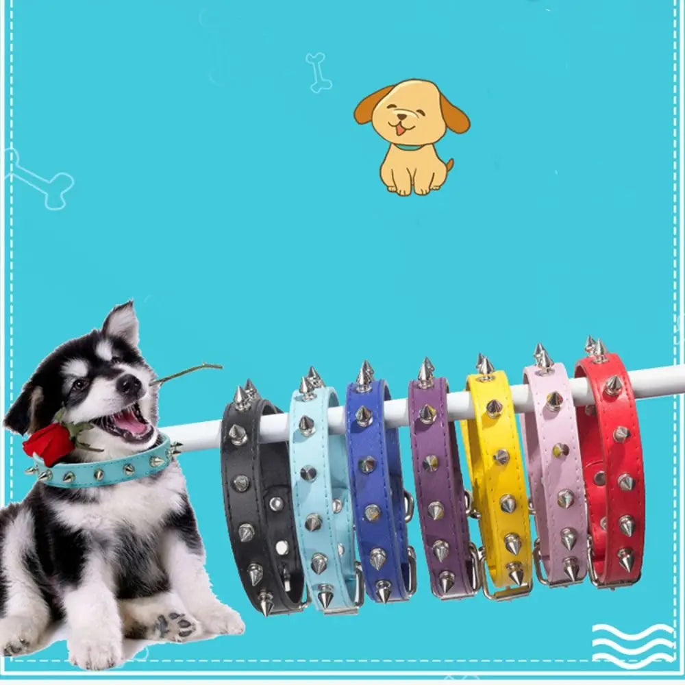 Leather Dog Collar Adjustable